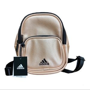 adidas Mini Backpack U-4-U Originals PU Leather, Travel/School/Sport Bag NWT